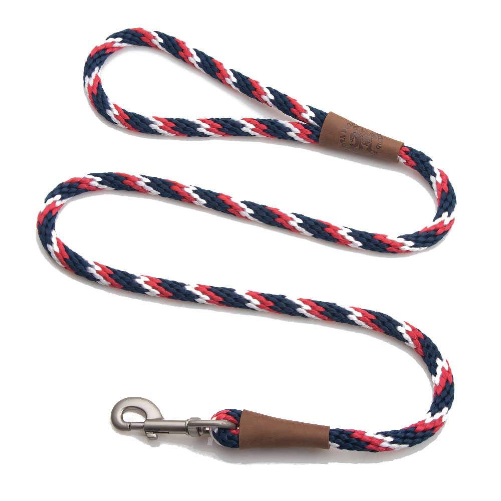 Mendota Pet Snap Leash - Made in The USA - Pride, 3/8 in x 6 ft