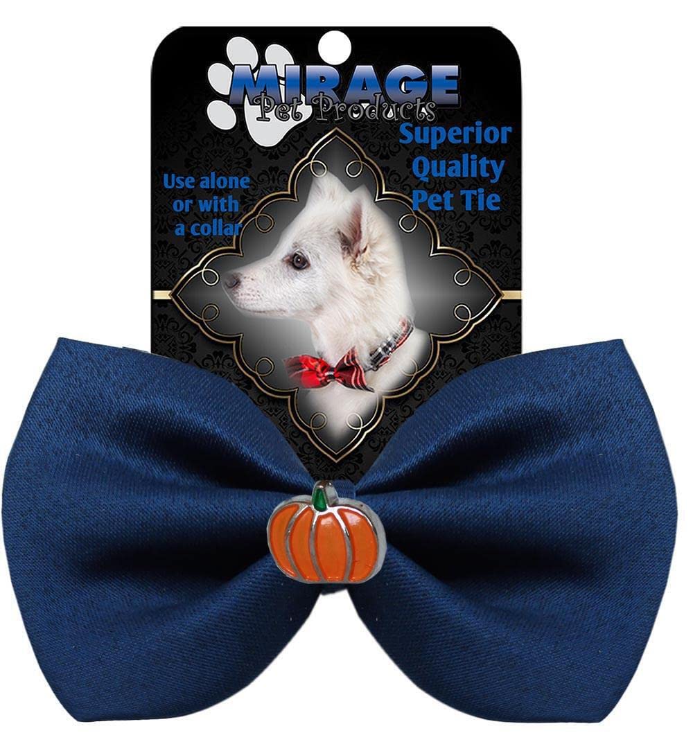 Pumpkin Widget Pet Bowtie Navy Blue