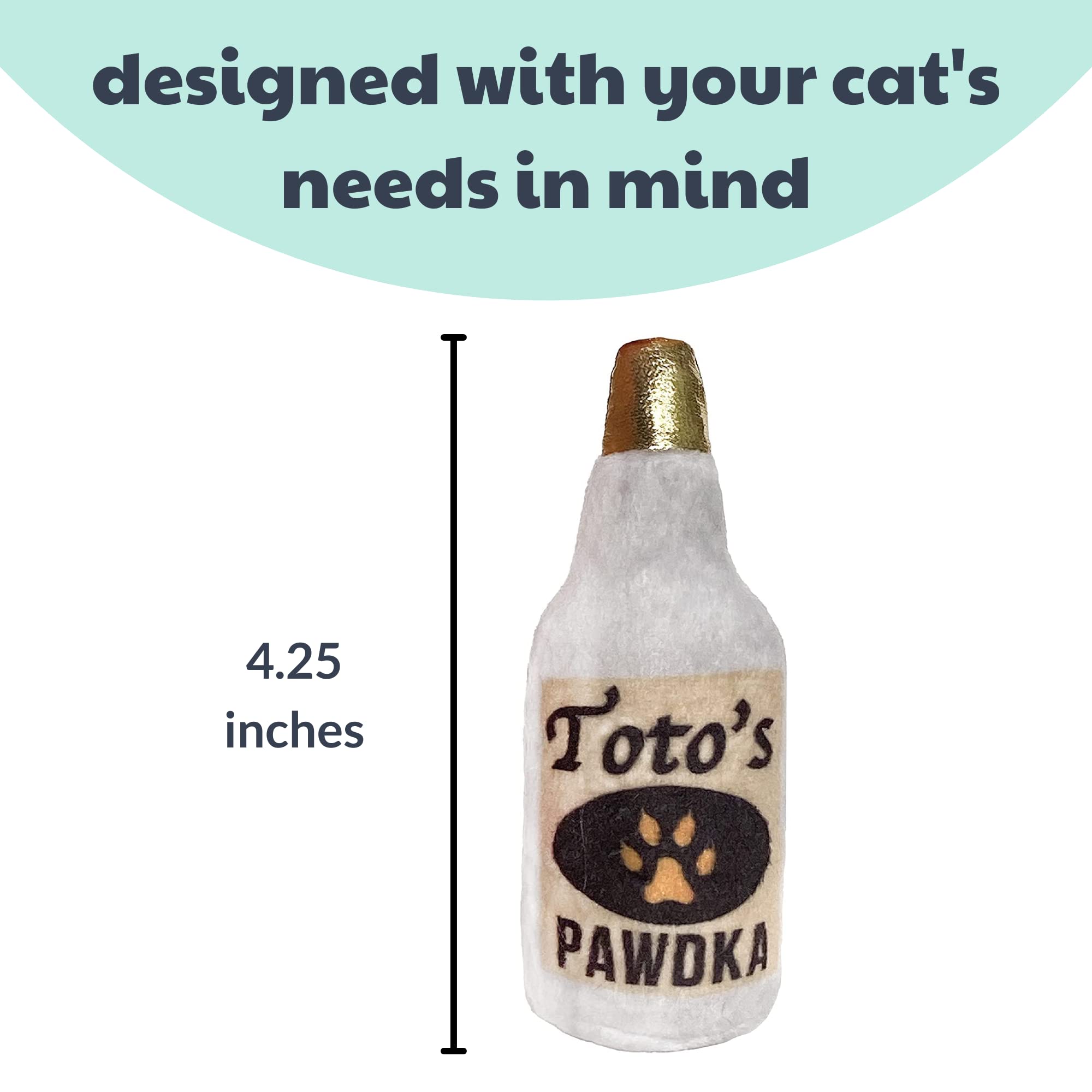 Huxley & Kent Plush Cat Toy - Toto'S Pawdka - Nappy Hour Strong Catnip Filled - Plush Interactive Kitten And Cat Toy With Catnip