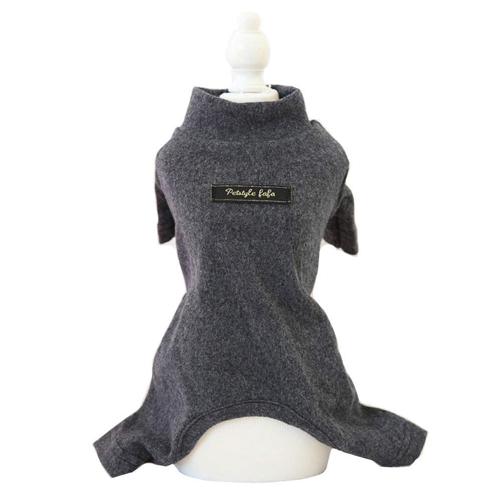 Hdwk&Hped Soft Cotton Dog Pajamas For All Seasons, Striped Pet Bottoming Jumpsuit For Small Dog Cat Puppy (#4, Solide Style - Da