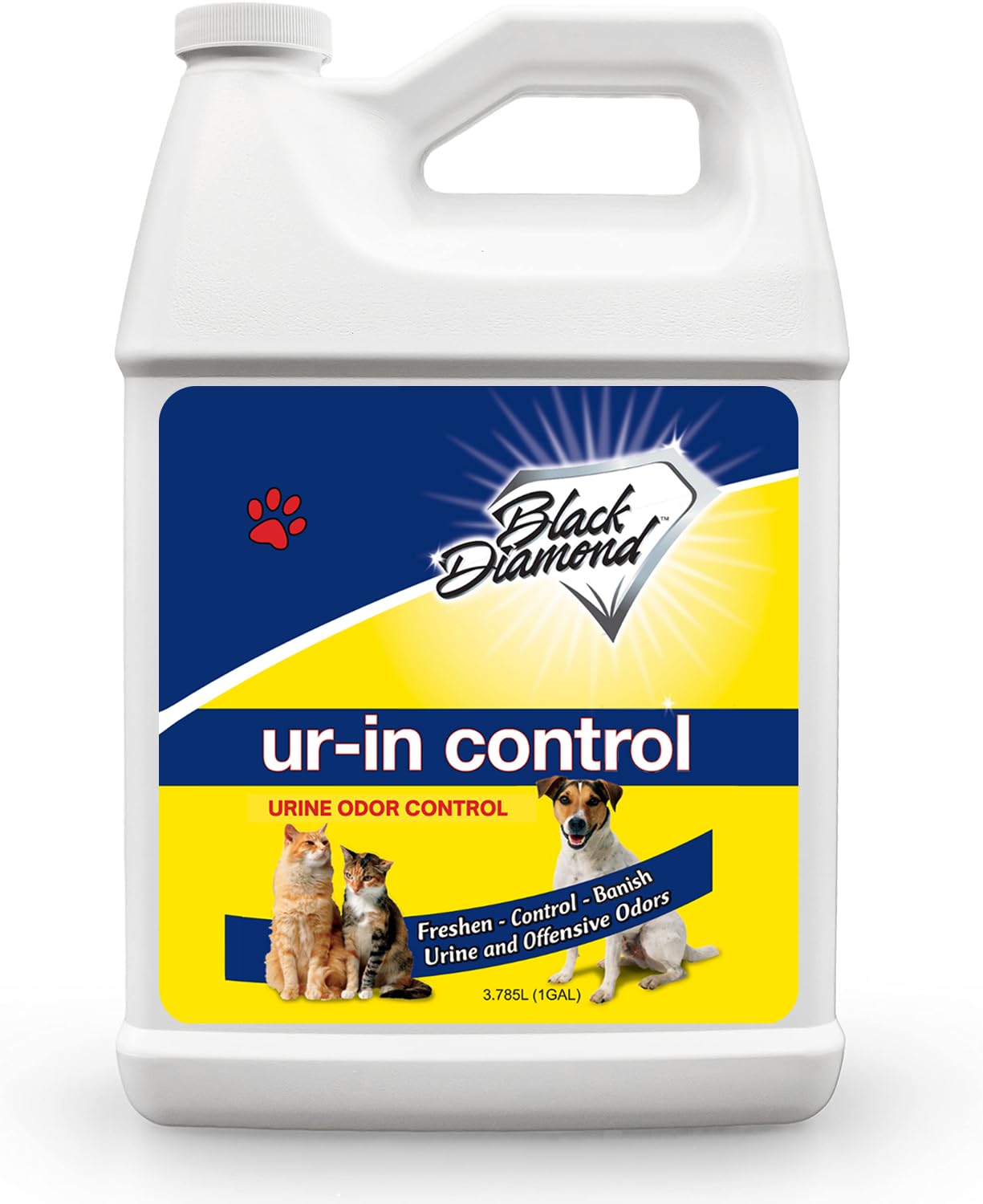 Black Diamond Stoneworks Ur-In For Urine Odors -Works On Pet & Human Smells On Carpet, Furniture, Mattresses, Grout, Pet Bedding & Concrete.1-Gallon