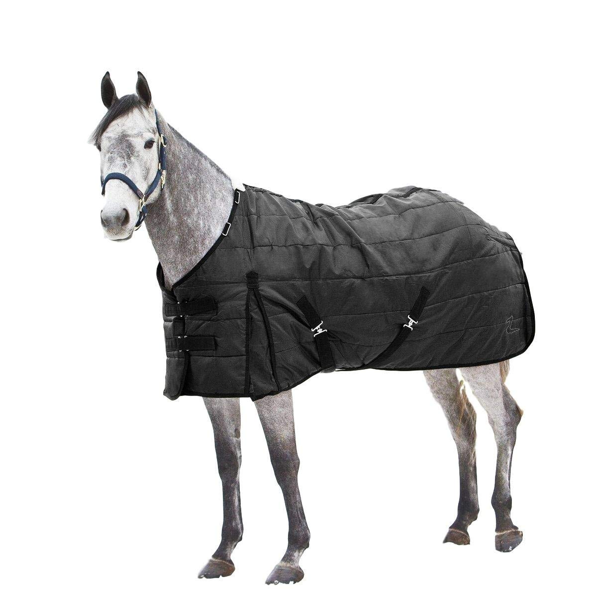 Horze Nevada Medium Weight Stable Blanket 200G - Black - 72 In