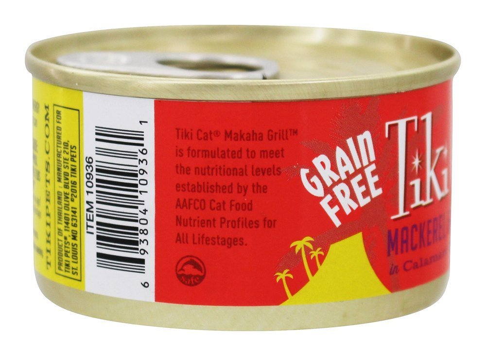 Tiki Cat Makaha Grill Mackerel And Sardines In Consomme 2.8 Ounce Cans/Pack Of 12