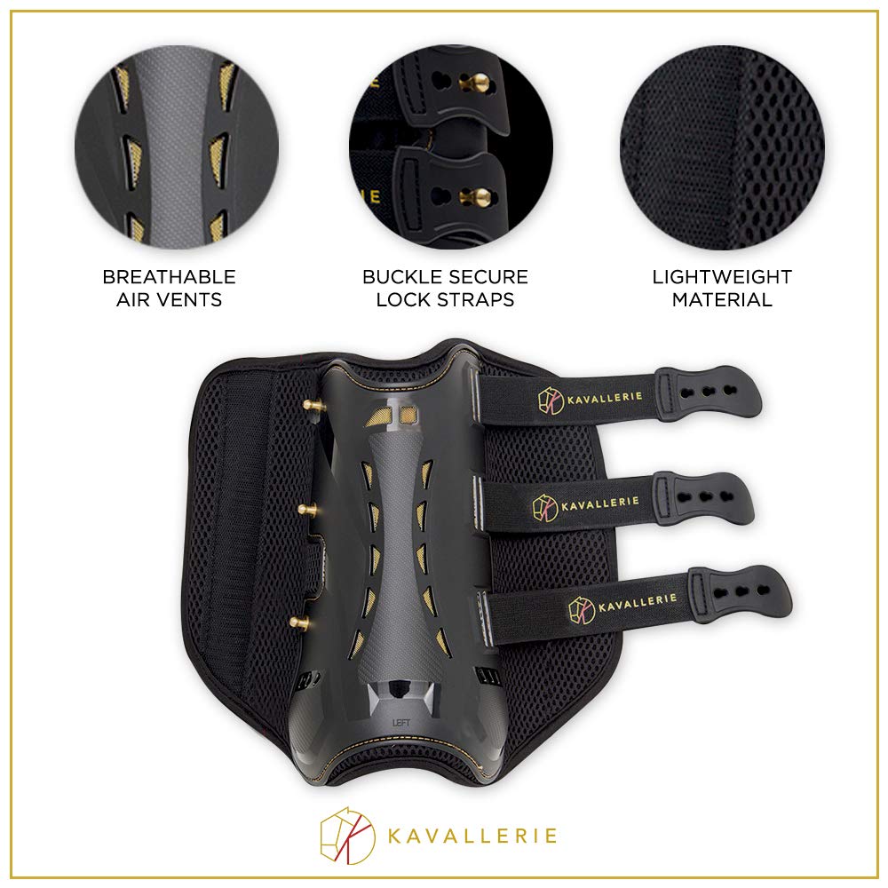 Kavallerie Dressage Boots For Horses Pro-K 3D Air-Mesh Horse Boots, Secure Leg Protection, Lightweight And Tough White & Black D
