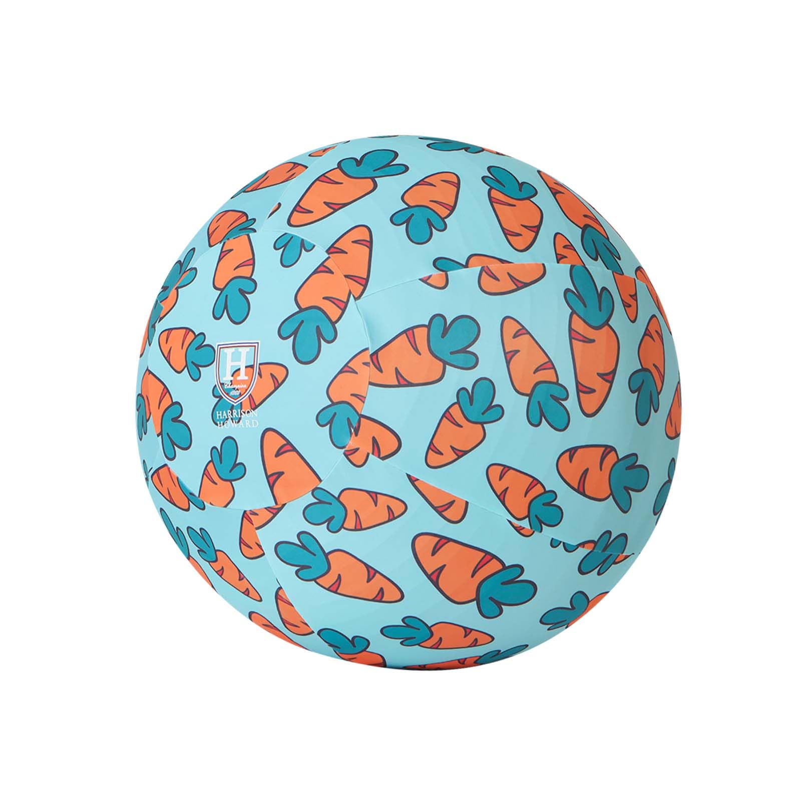 Harrison Howard Howdy Bally Horse Playball Covers Mega Ball Cover For Equine Use - Exclusive Fun Patterns - Protective Carrot Pr