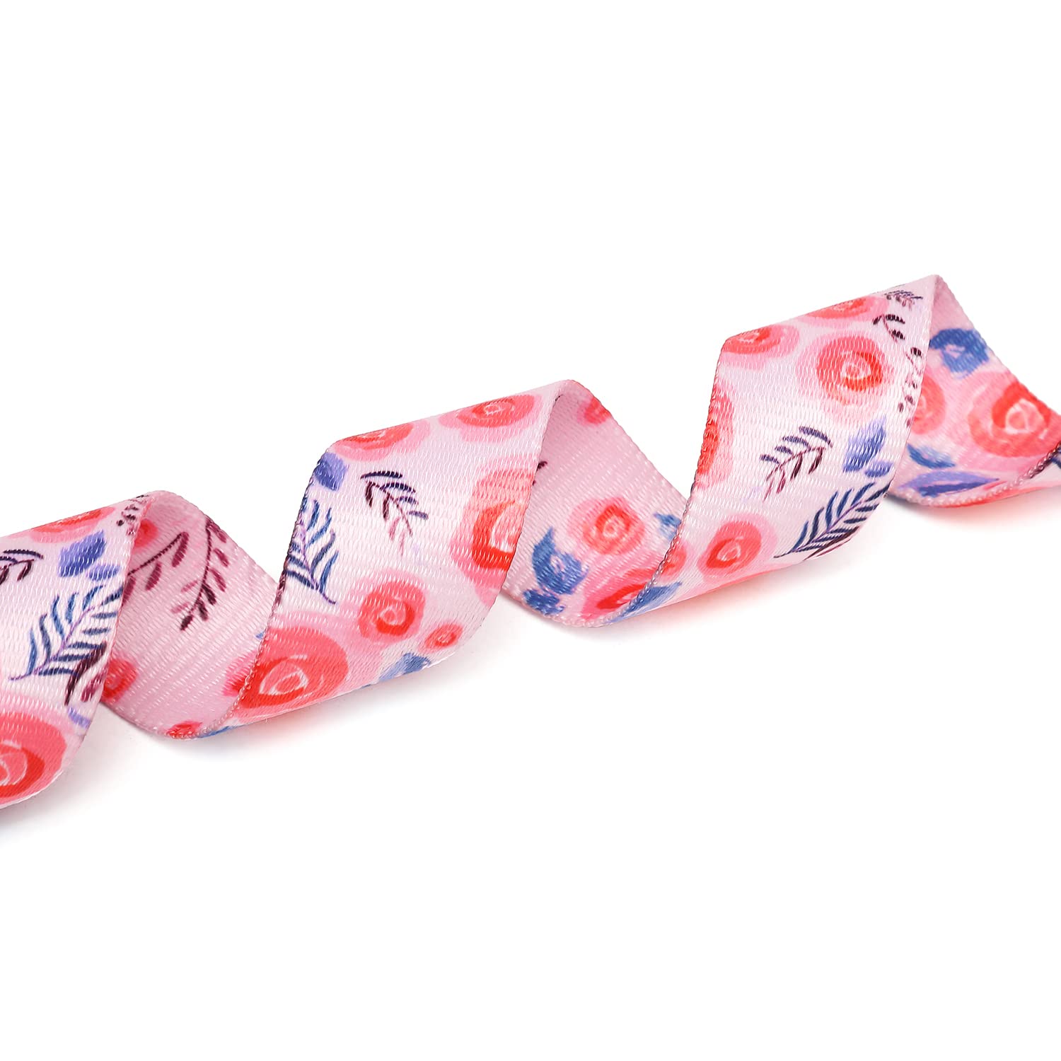 Mercano Adjustable Dog Collar - Special Design Patterns, Soft Nylon Comfortable Durable Pet Collar For Small Medium Large Dogs (S, Rose)