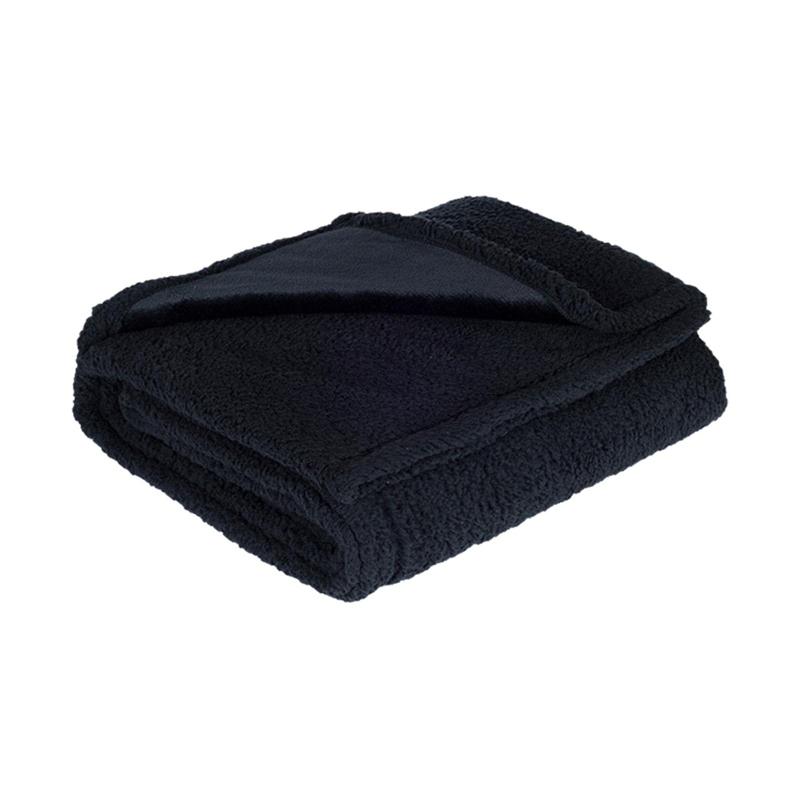 MYADDICTION Dog Blanket Waterproof Flannel Puppy Blanket for Bed Water Resistant Coating Black S