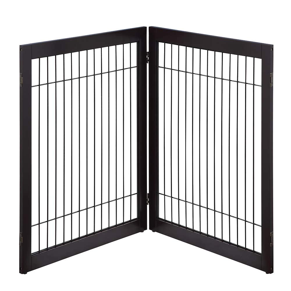 Unipaws Extended Panels For Unipaws Pet Playpen, 2 Panels, Espresso