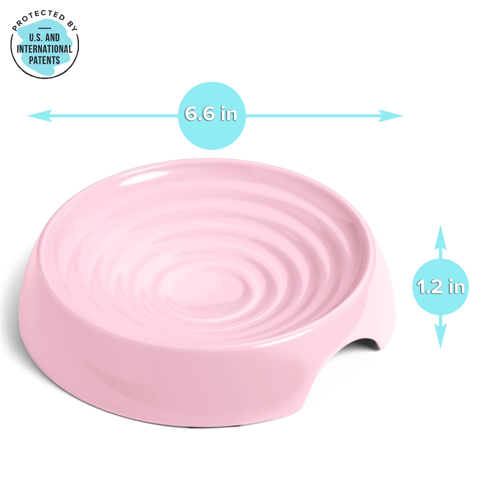 CatGuru Cat Bowls, Whisker Stress Free Cat Food Bowl, Reliefs Whisker Fatigue, Wide Cat Bowl, Non Slip Cat Food Bowls, Shallow C