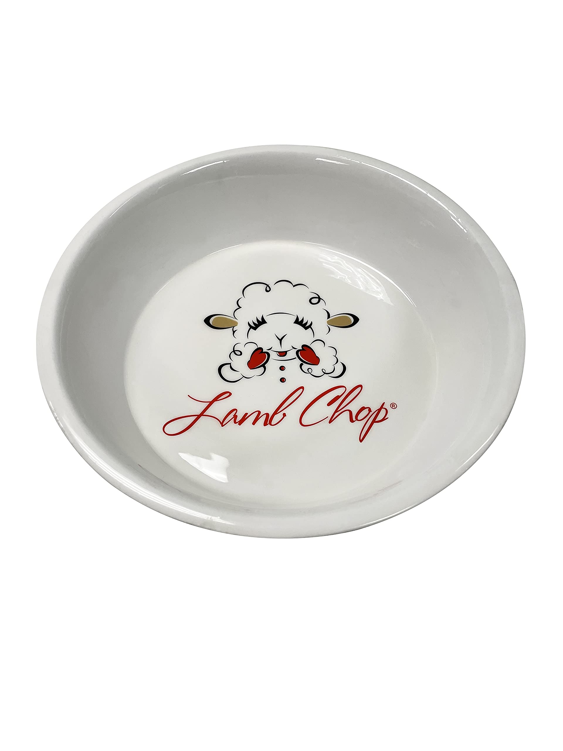 Multipet Lambchop Dog Bowl - 1 Cup, White