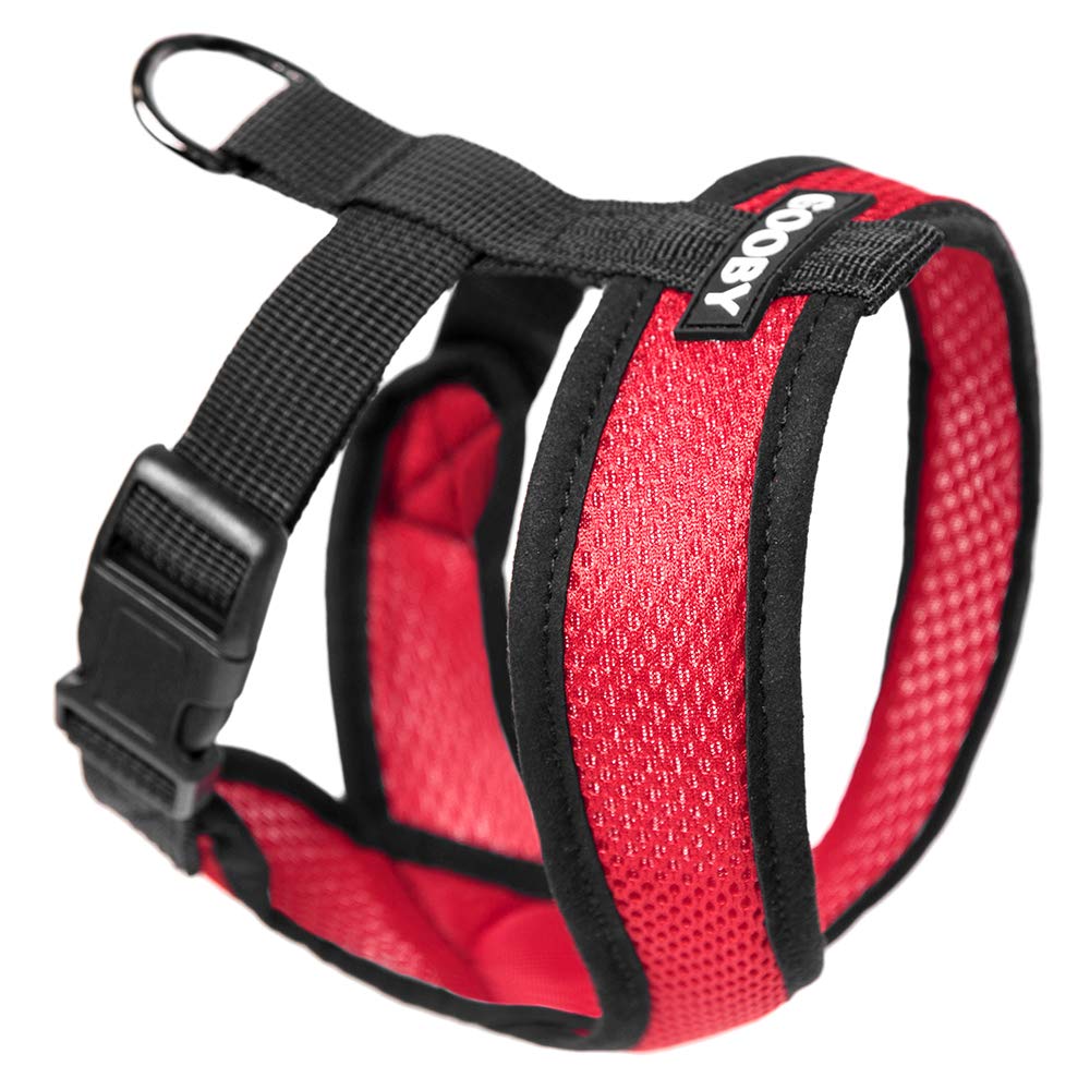 Gooby Comfort X Head In Harness - Red, X-Large - No Pull Small Dog Harness, Patented Choke-Free X Frame - Perfect On The Go Dog