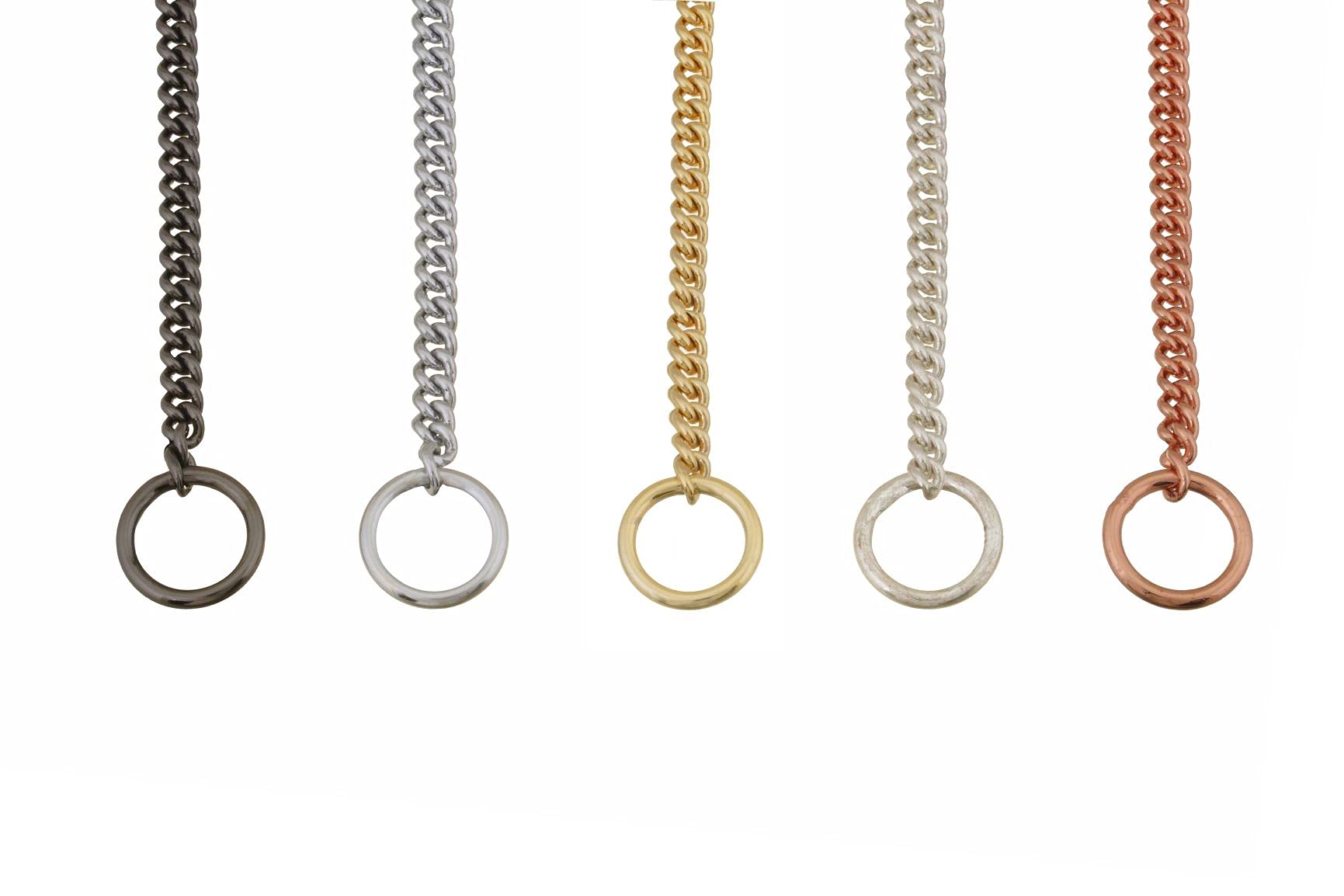 Alvalley Metal Chain Dog Show Collar - Pet Slip Collar For Shows - Adjustable For Toy, Small, Medium, Large, And Extra Large Dog