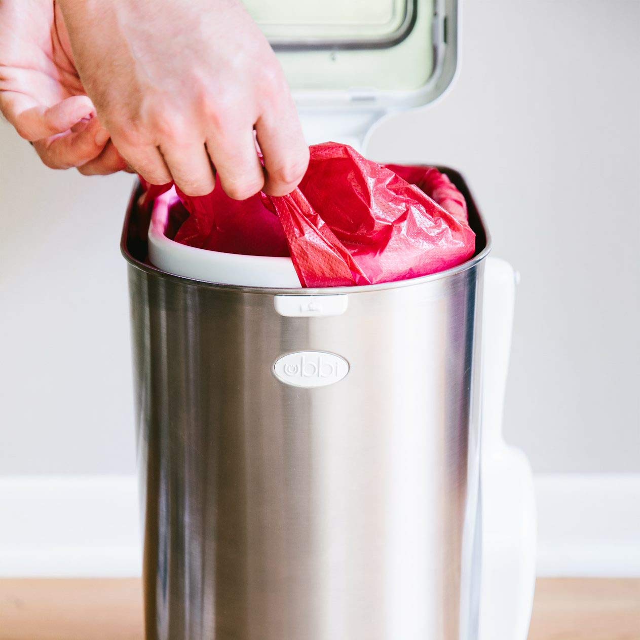 Ubbi Pet Waste Pail Bags, Cat Litter Box Cleaning Solution, Litter Pail Bags, 25 Count Value Pack