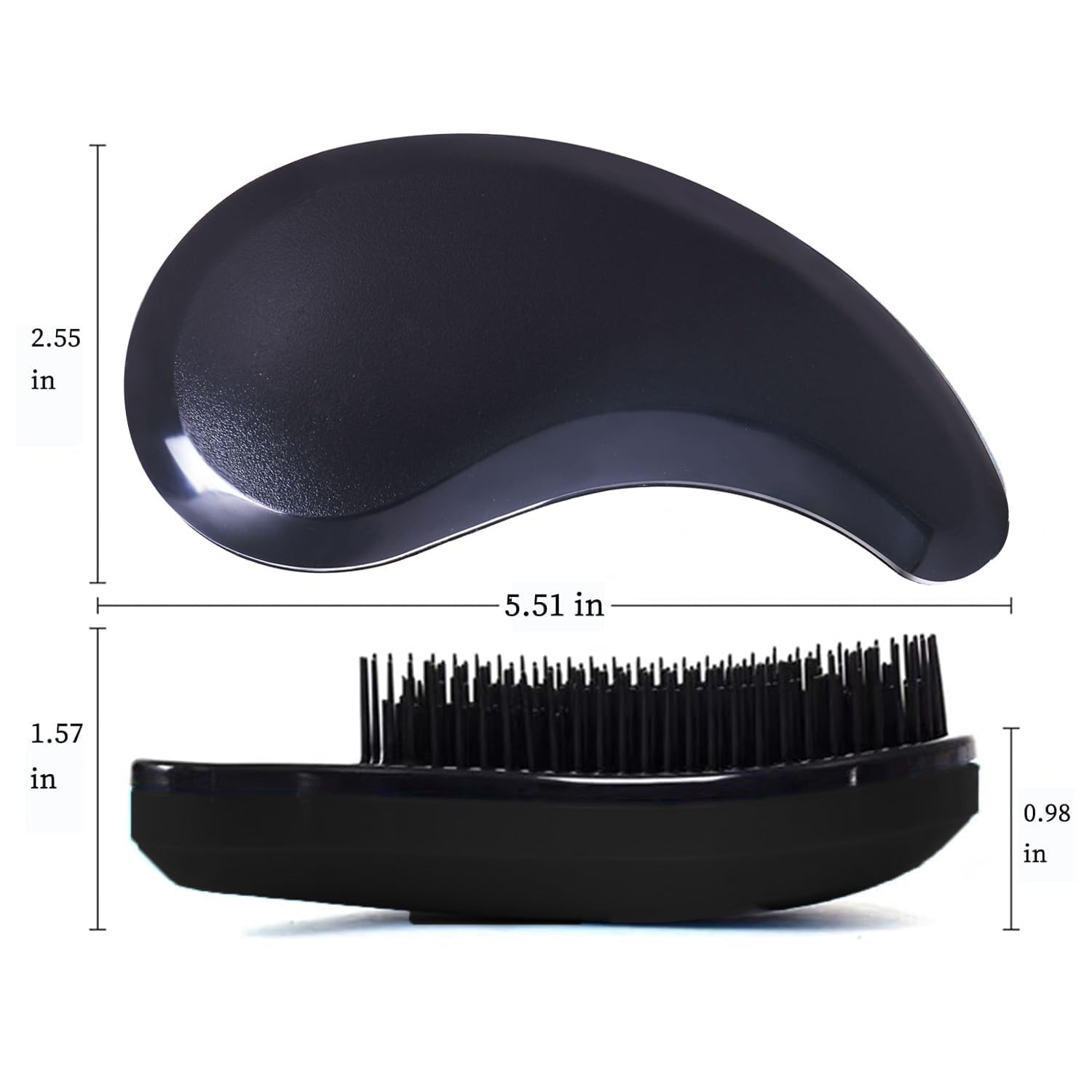 MAEELOU Small Dog Brush- Grooming Tool for Teddy, Yorkies, Maltese, Shih Tzu, Chihuahua - Puppy Hair Brush (Black)
