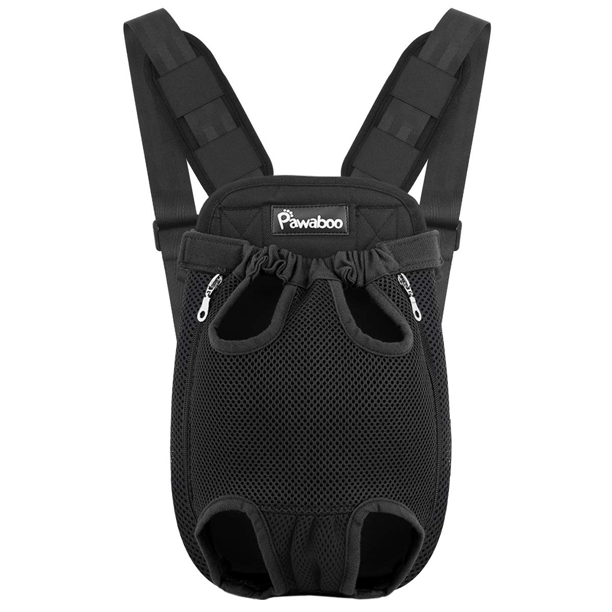 Pawaboo Pet Carrier Backpack, Adjustable Pet Front Cat Dog Carrier Backpack Travel Bag, Legs Out, Easy-Fit For Traveling Hiking