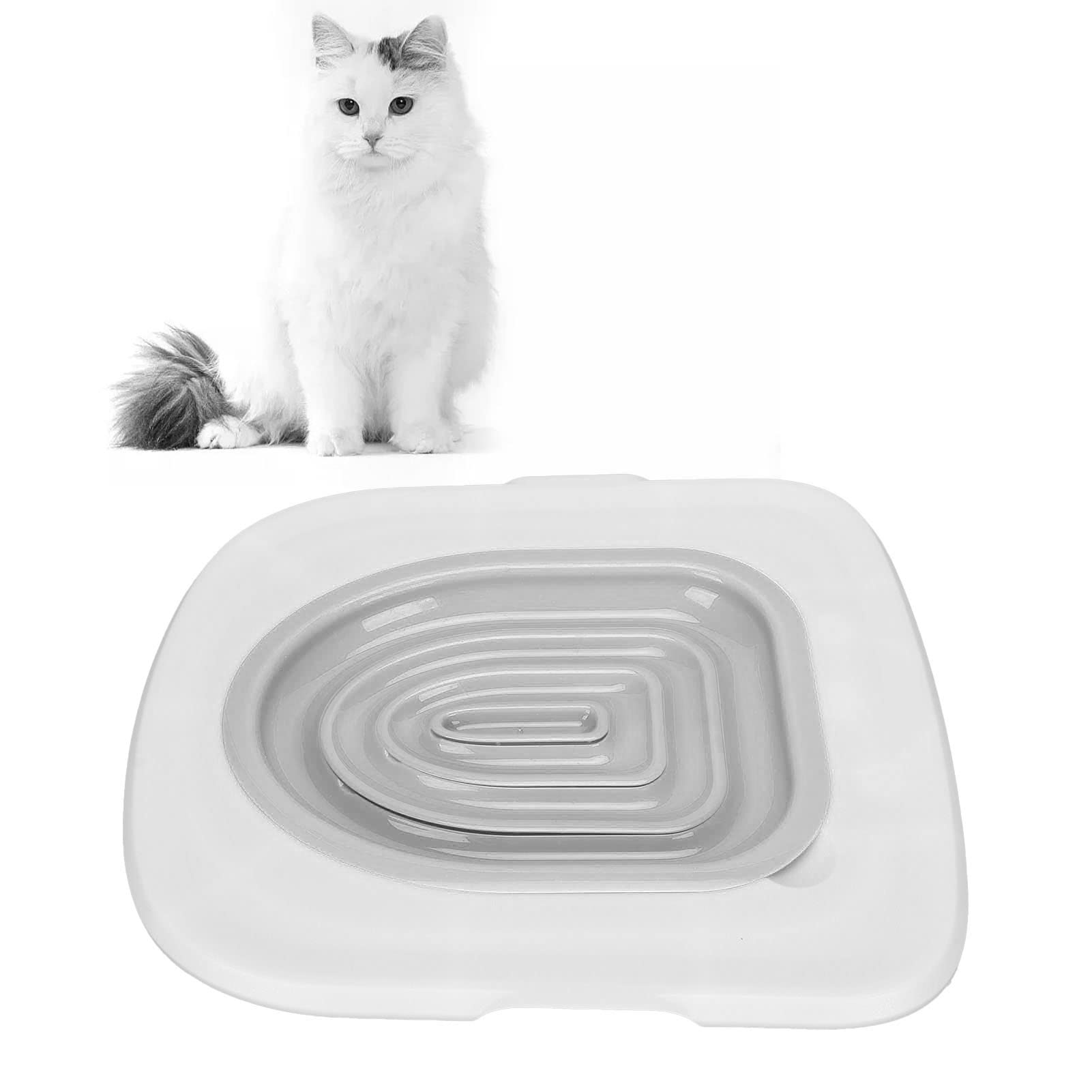 Cat Toilet Training Kit, Universal Pet Cat Toilet Trainer Set, Reusable Plastic Cat Toilet Trainer Urinal Seat, Sand Box Mat Cat
