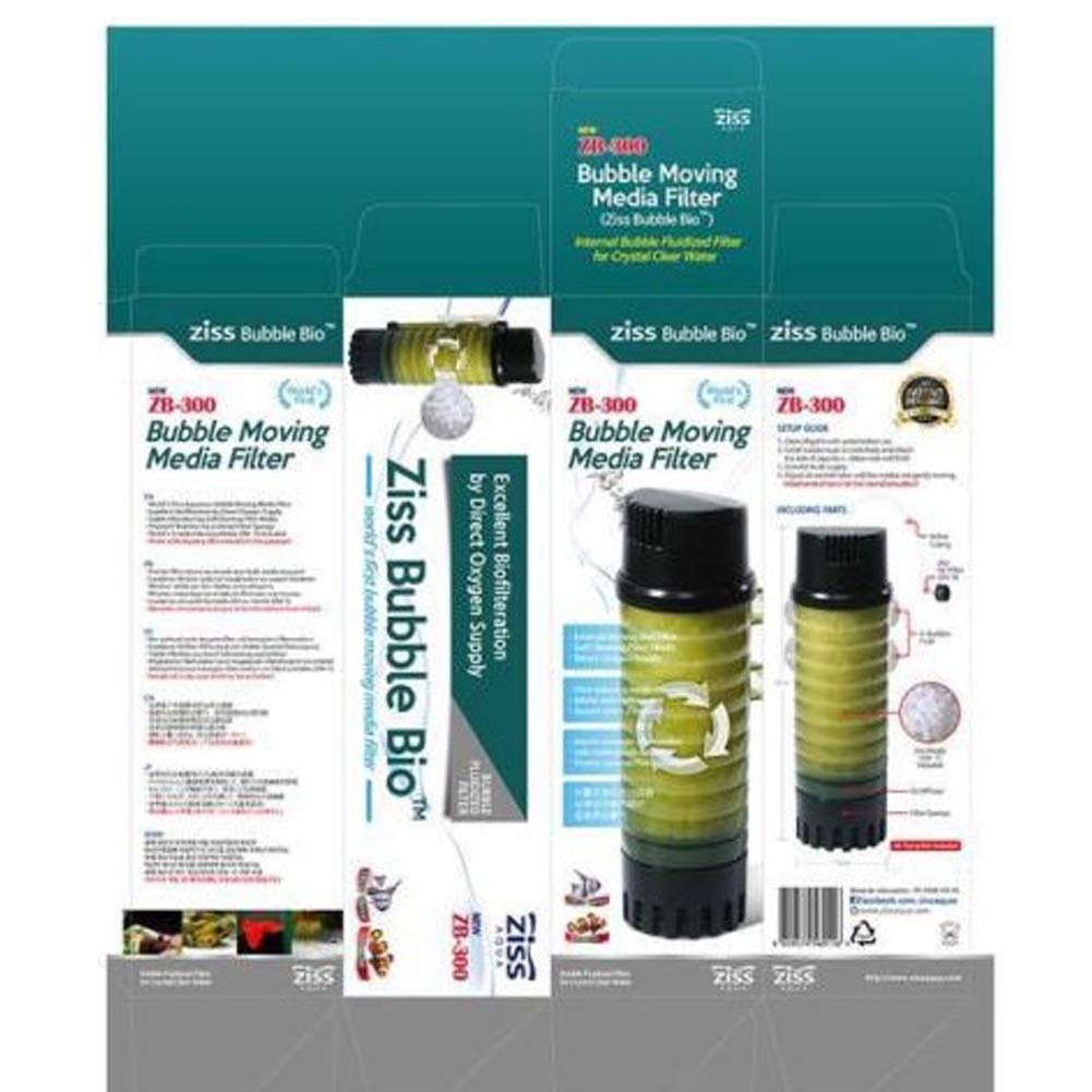 Ziss Bubble Bio Moving Media Filter For Fish Zb-300