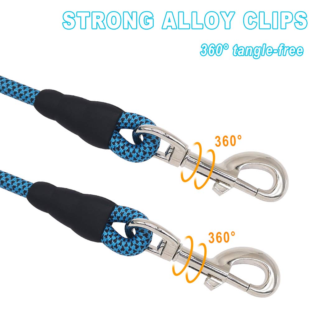 Yucforen Check Cord/Tie Out Long Rope Leash For Dog Training 15Ft 20Ft 26Ft 40Ft 60Ft 75Ft Obedience Recall Training Agility Lead For Large Medium Small Dogs Training, Camping, Playing, Backyard