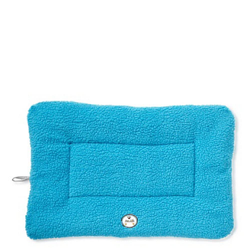 Pet Life Eco-Paw Reversible Polyfill Fashion Pet Dog Bed Mat Lounge, MD, Blue/Aqua
