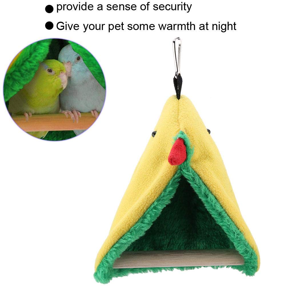 Bird Hammock, Snuggle Cave Happy Hut Bird Hideaway Warm Bird Happy Tent Canary Cage Stand Perch Toy For All Kinds Of Birds