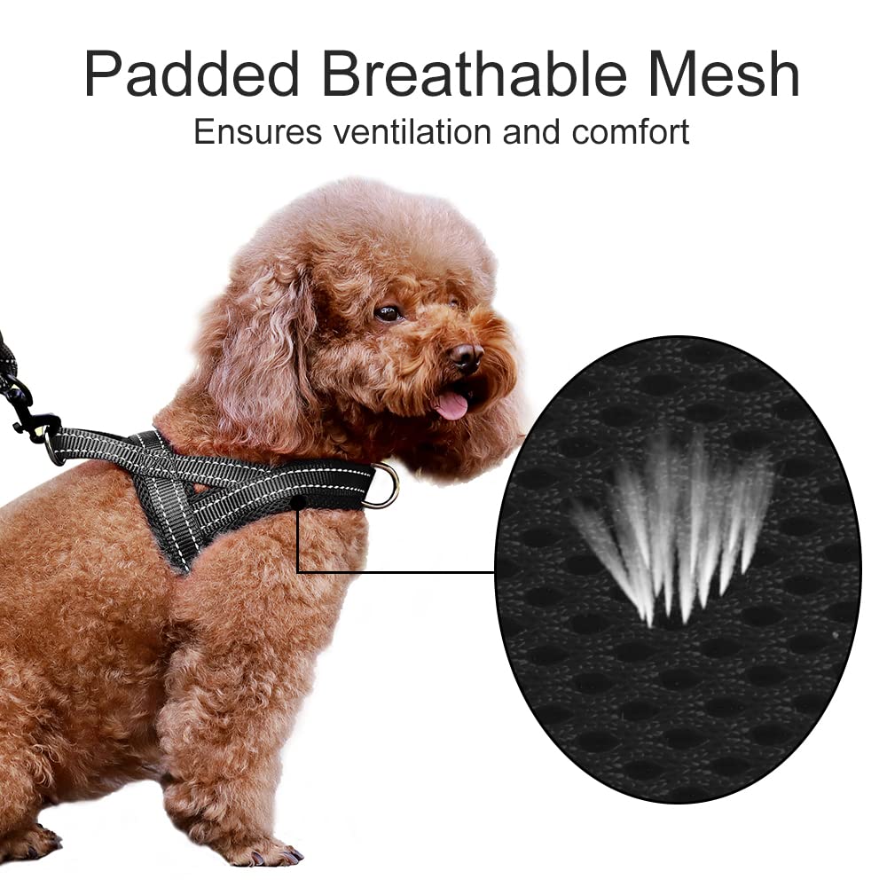 Plutus Pet No Pull Dog Harness With Breathable Mesh Padded, Adjustable Reflective Escape Proof Dog Harness, Quick Fit Dog Vest Harness For Small Medium Large Dogs(M, Green)