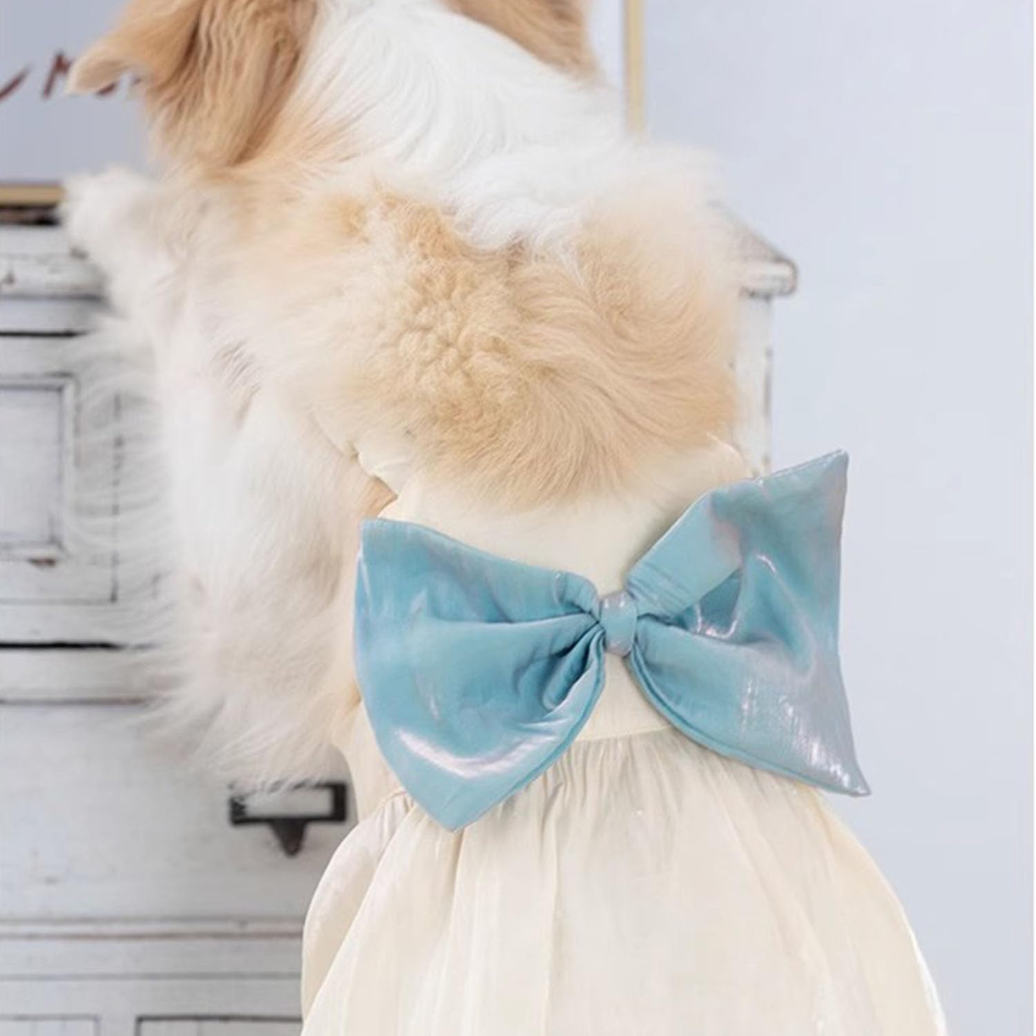 Fladorepetlarge Dog Princess Dress,Pet Christmas Holiday Wedding Princess Dress Costume Outfits For Extra Large Dogs Girl,Soft S