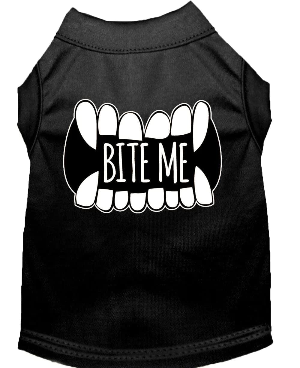 Bite Me Screen Print Dog Shirt Light Pink Xxxl 20