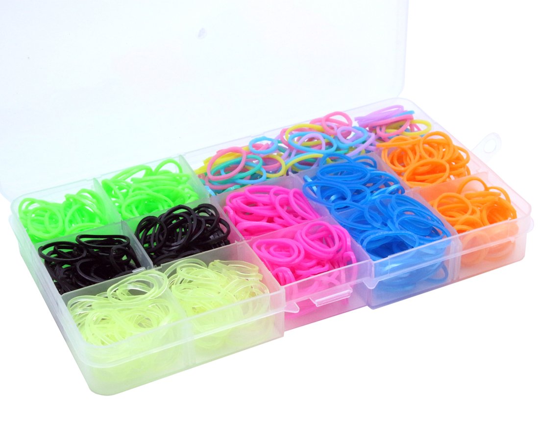 Yoy 3/4' Pet Dog Stretchy Rubber Bands, 600/Box - Puppy Elastics Ties Pony Tail Holders Hair Accessories For Doggy Grooming Top Knots Ponytails Braids And Dreadlocks