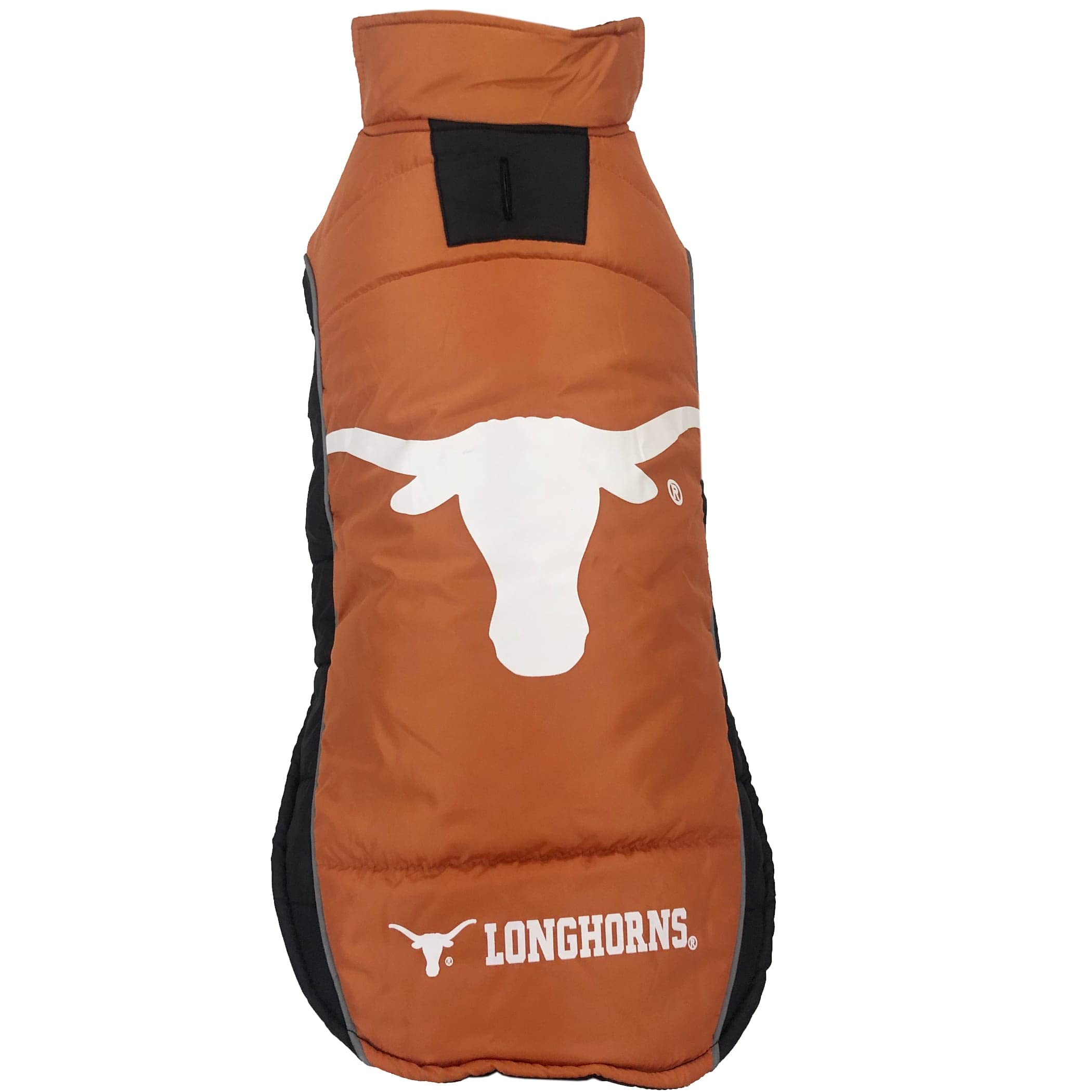 Pets First Collegiate Texas Longhorns Puffer Vest For Dogs & Cats. Size Medium. Warm, Cozy, And Waterproof Dog Coat, For Small A
