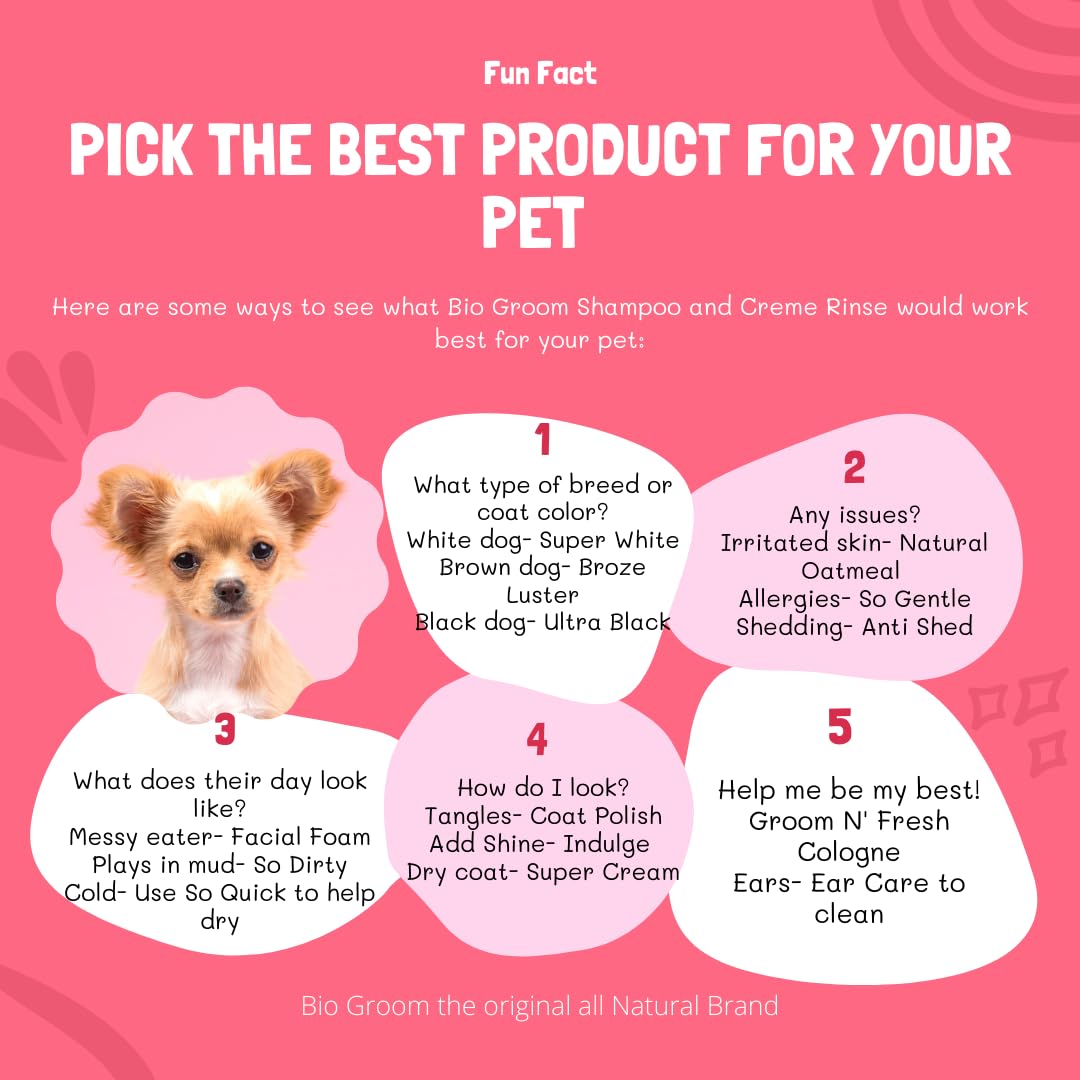 Bio-Groom Oatmeal Dog Conditioner - for Allergies and Itching, Cruelty-Free, Dog Bathing Supplies, Puppy Conditioner for Sensiti