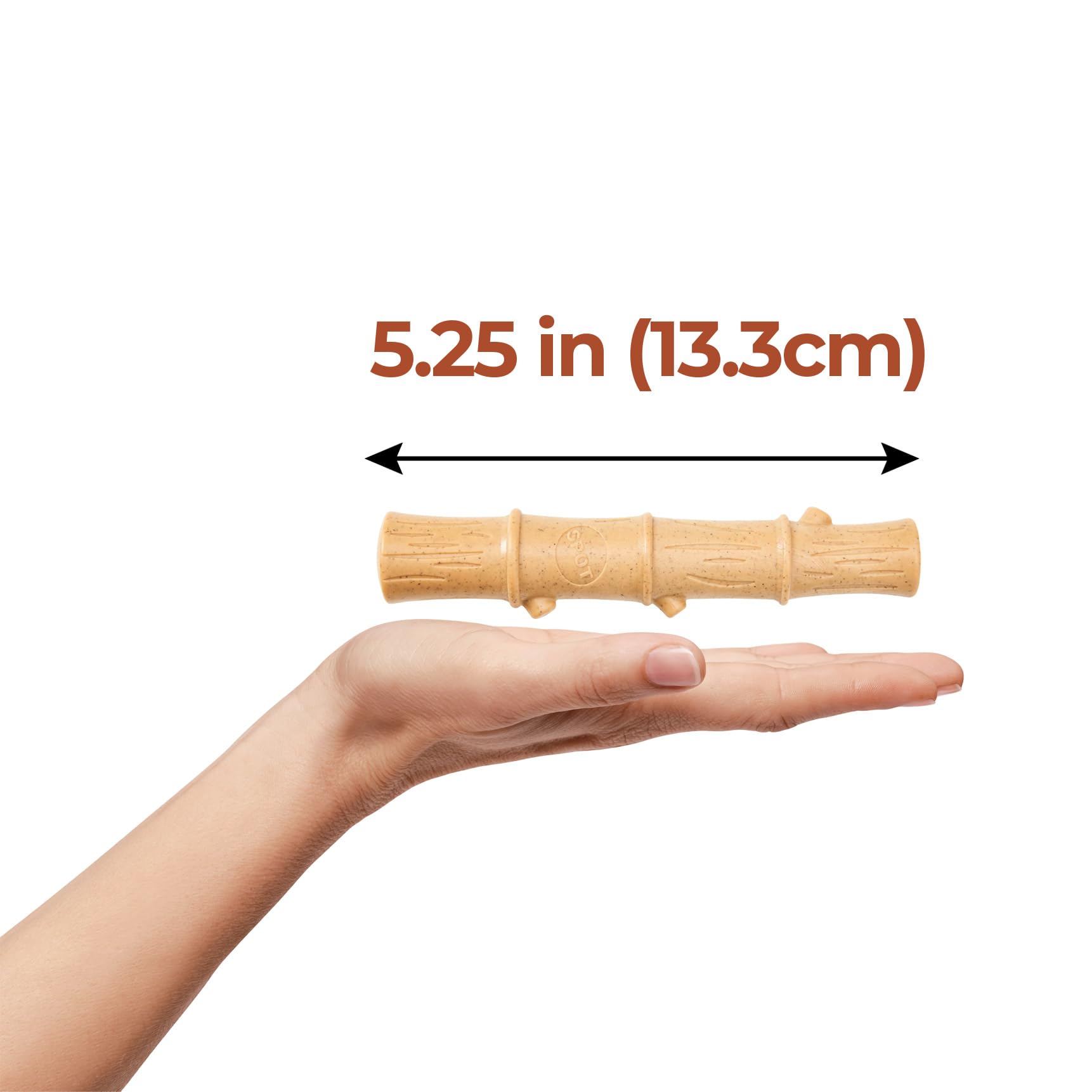 Ethical Pet Bambone Plus Bamboo Stick Dog Chew Toy, 525 Inch, Non-Splintering Alternative To Real Wood (690975)