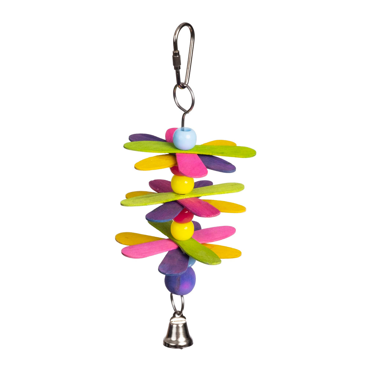 Prevue Hendryx Stick Staxs Flower Power Bird Toy