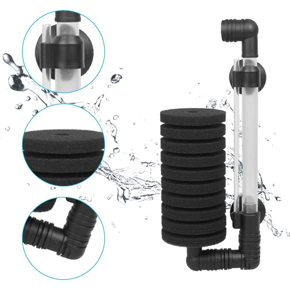 Mioyoow Sponge Filter, Aquarium Single Sponge Filter For Aquarium Fish Tank Freshwater