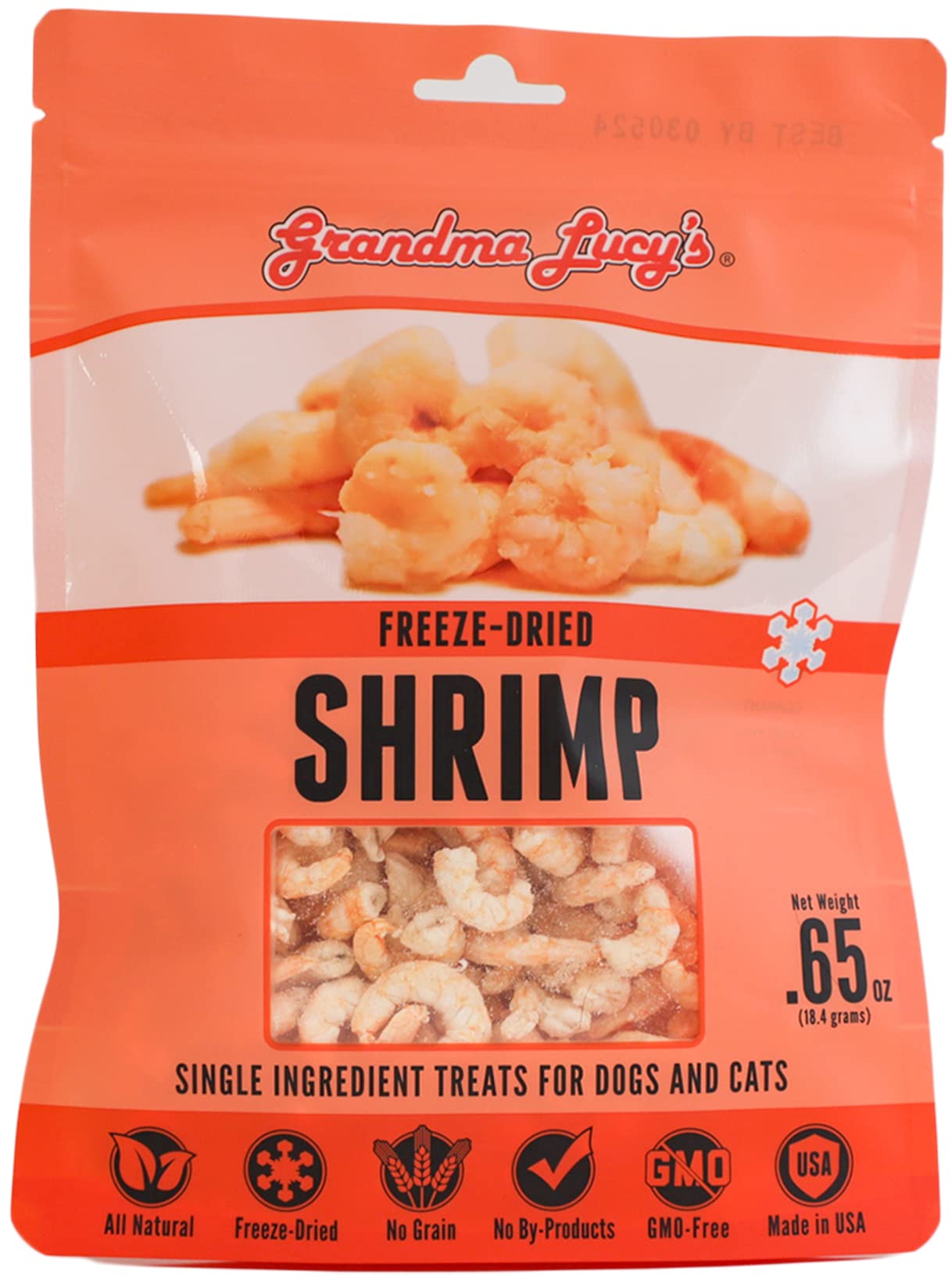 Grandma Lucys Single Ingredient Shrimp Treats - 0.65oz