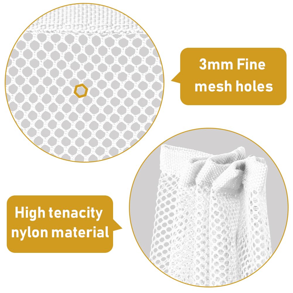 Banister Guard, Safe Rail, 6.6Ft X 2.6Ft Deck Balcony & Stairway Safety Net For Indoor And Outdoor - Baby Proofing, Child Safety, Stair Railing Net For Pet Toy, White