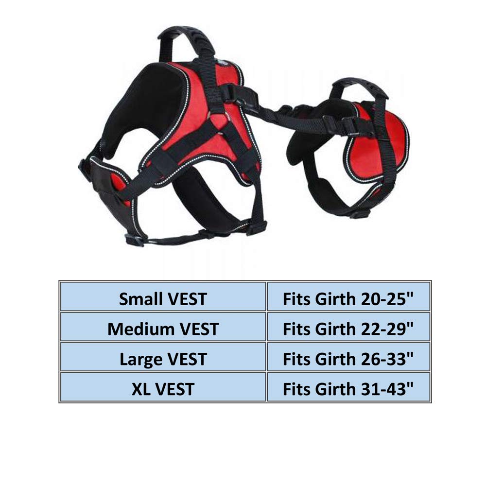 Doggie Stylz Multi-Functional Full-Body Lifting Dog Harness Vest, Designed For Front-Only, Rear-Only Or Full-Body Dog Lifting