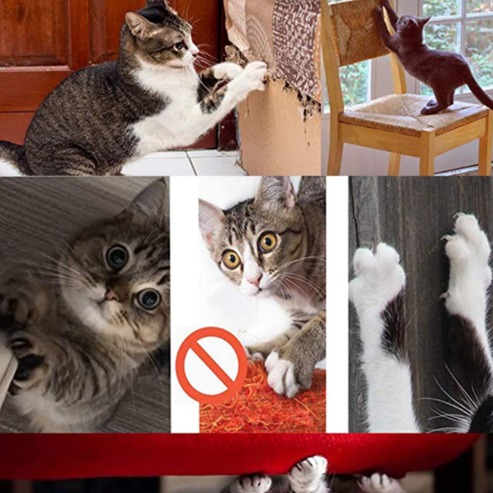 HAOZAIKEJI Cat Scratcher Mat Sofa Protector Natural Sisal Cat Scratching Mat Cat Scratch Couch Cover Heavy Duty Couch Guard Easy