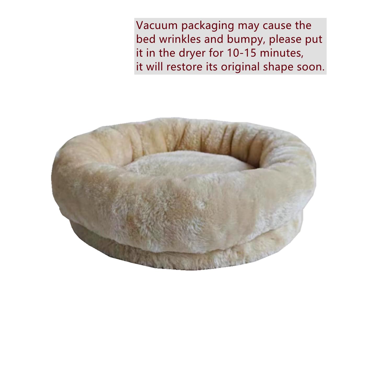 Shengocase Cat Tree Tower Accessories Replacement Parts Round Top Cushion Cover Bed For Cat Perch With Elastic Band (11.8'', Bei