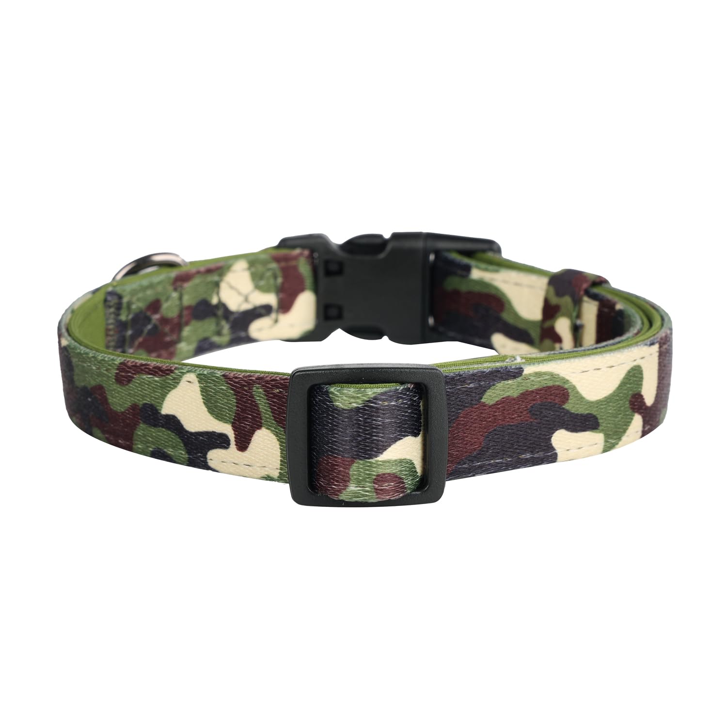 Olahibi Neoprene Padded Dog Collar, Soft And Comfortable, Flag Pattern, For Medium Dogs.(Medium, American Flag)