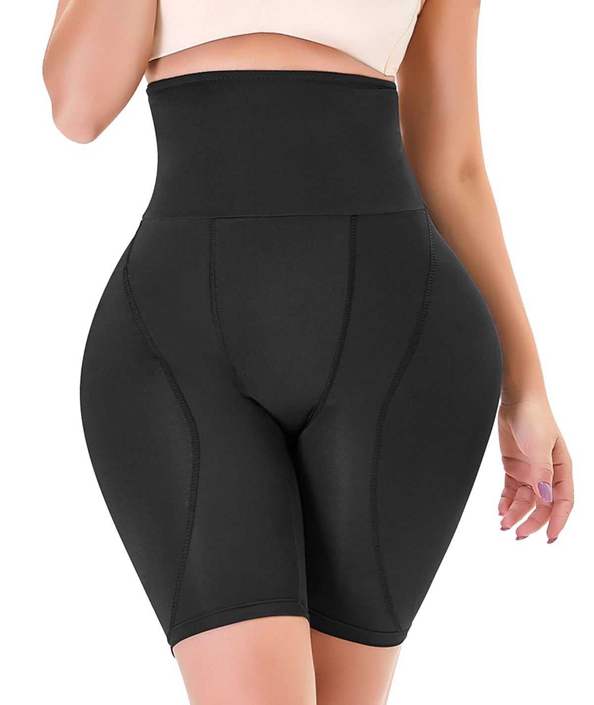 Pop Closets Women Shapewear Butt Lifter Body Shaper Panties High Waist Hip Padded Enhancer Booty Lifter Tummy Control Panty Blac