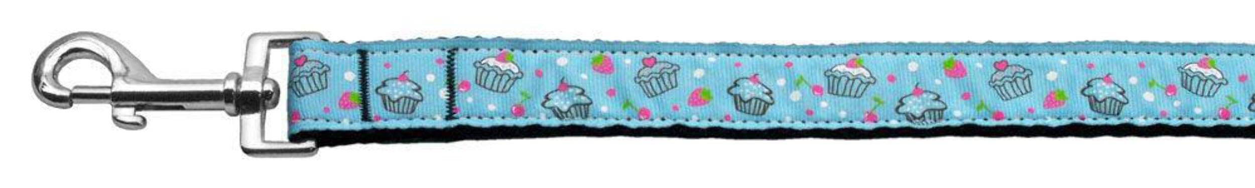 Mirage Pet Products Cupcakes Nylon Ribbon Collar for Pets, Small, Baby Blue