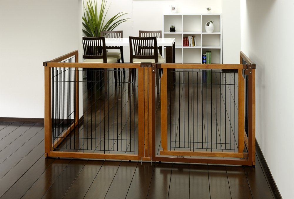 Richell 3-In-1 Convertible Elite Pet Gate, 4-Panel