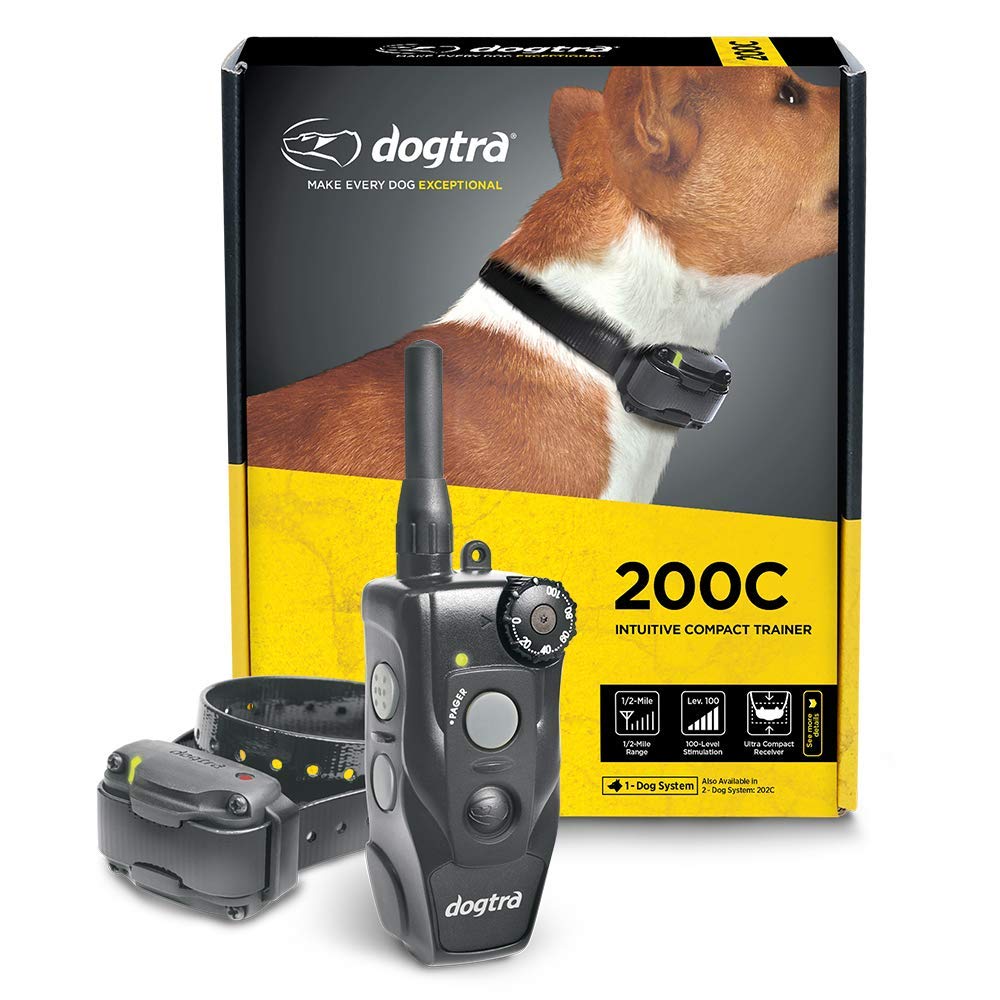 Dogtra 200C Waterproof ½-Mile One-Handed Operation Remote Training Dog E-Collar