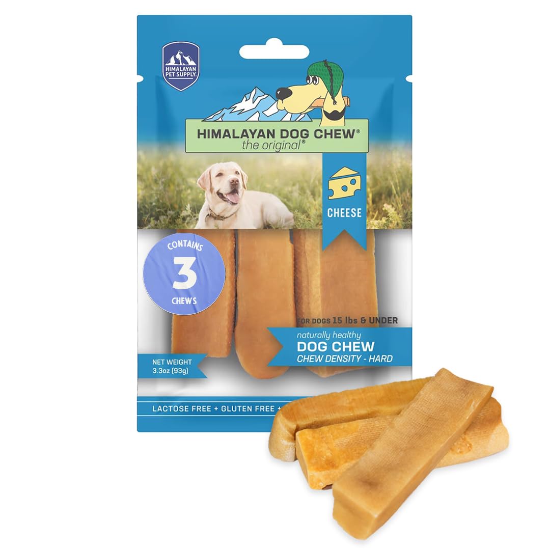 Himalayan Dog Chew Original Yak Cheese Dog Chew, 3 Small Sticks, 1.1 oz, Gluten Free, Healthy Dog Treats, Grain & Lactose Free 1