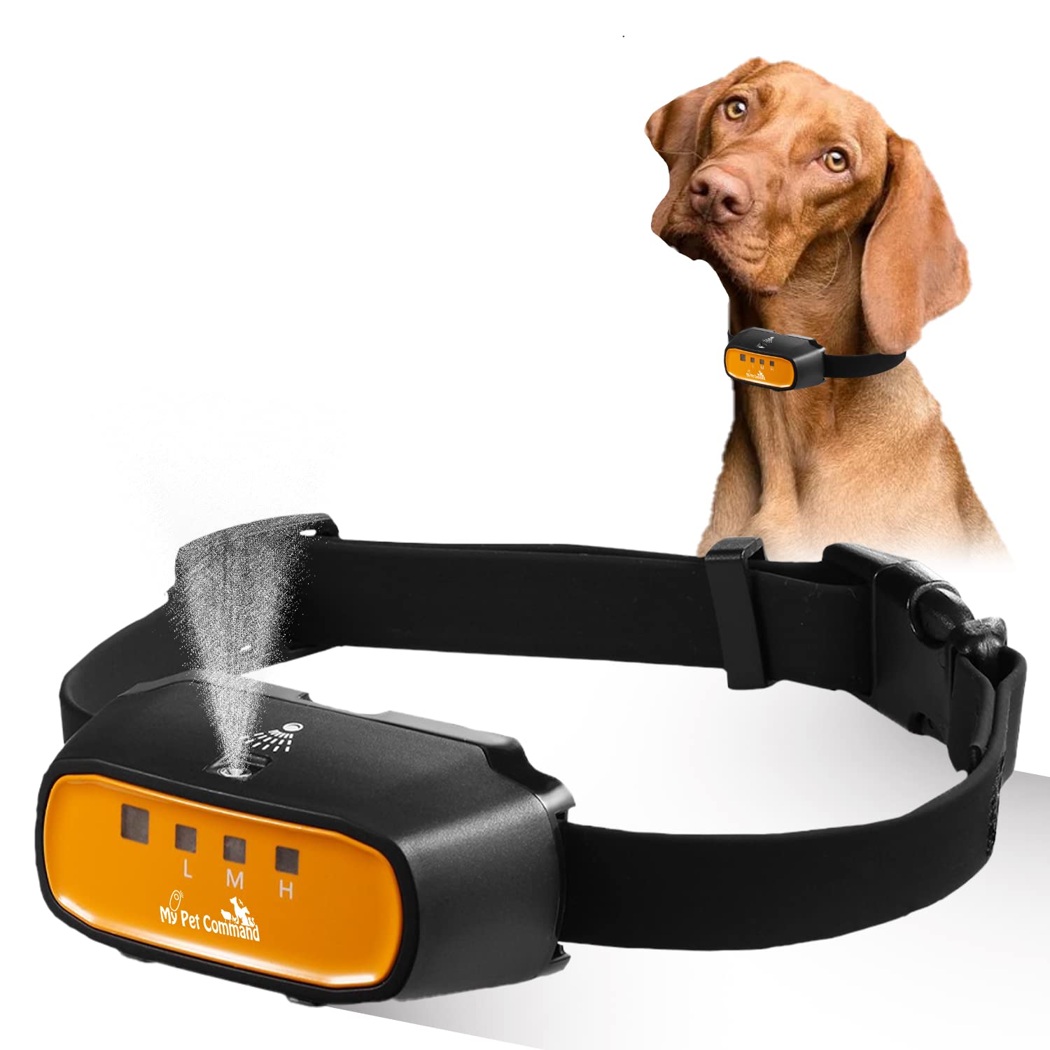 My Pet Command 2 In 1 Auto Citronella Bark Dog Training Collar Safe Humane For Pets Anti Bark Spray Collar With Advanced Bark De