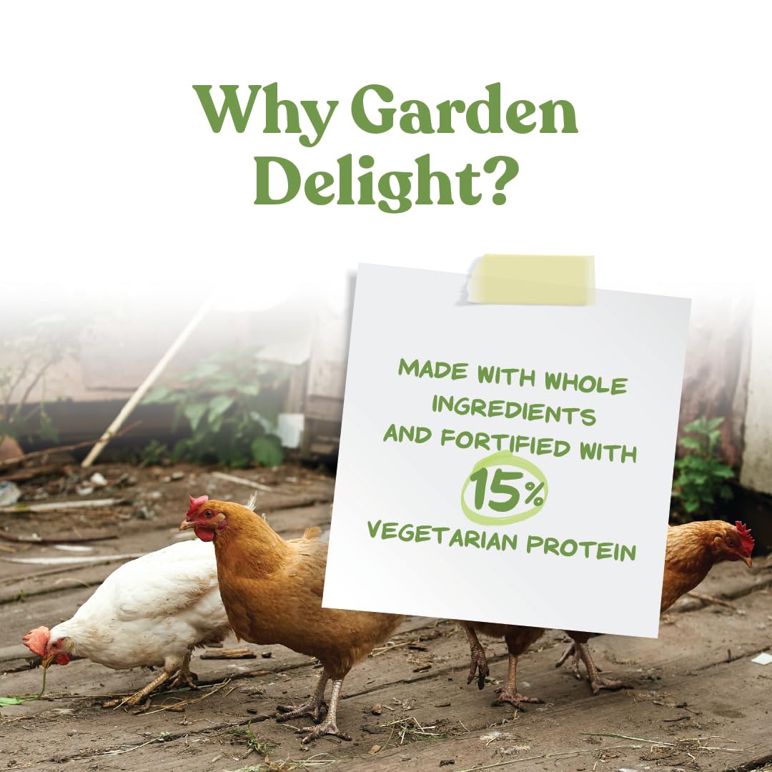 Manna Pro Garden Delight - Treats for Chickens - Poultry, Bird, Coop, Duck, Treat - 2.25 lbs