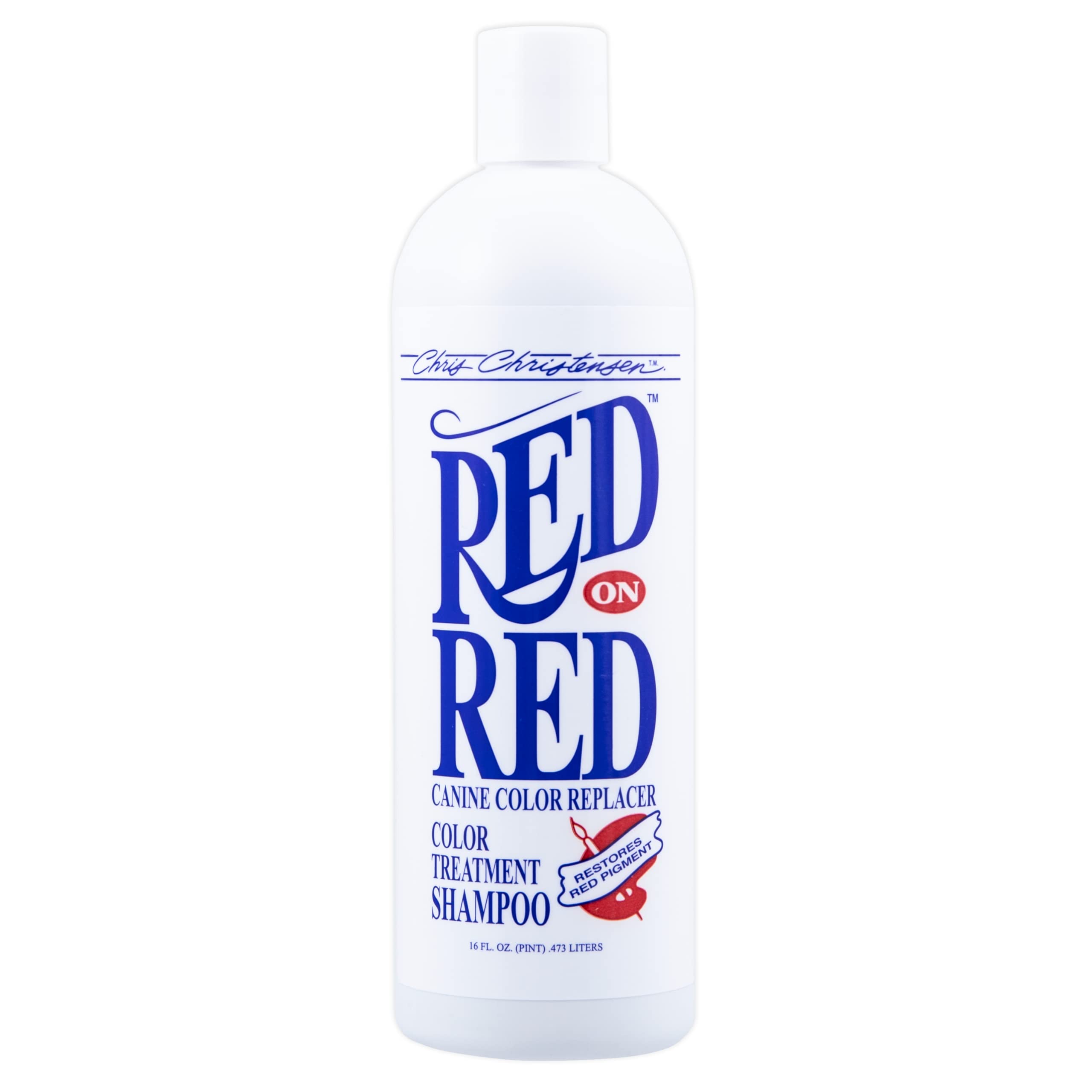 Chris Christensen Red On Red Color Treatment Dog Shampoo, Groom Like A Professional, Restore Red Pigment, Not A Dye, 16Oz
