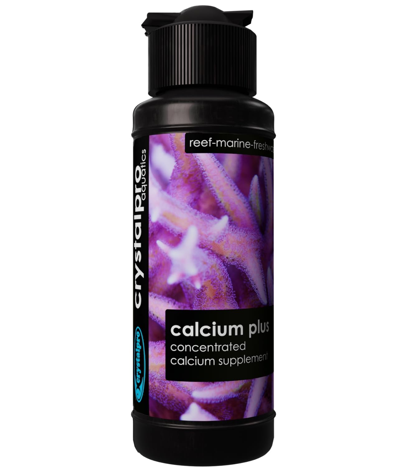 Crystalpro Calcium Plus - Highly Concentrated Liquid Calcium for Marine, Reef Aquariums and Freshwater Snails - Contains 160.000
