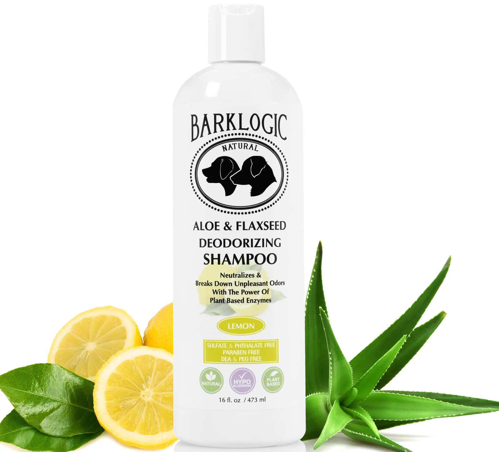 Barklogic Deodorizing Lemon Dog Shampoo - Sulfate Free, No Phthalates, No Parabens, No Peg'S, Made With Naturally Derived Ingred