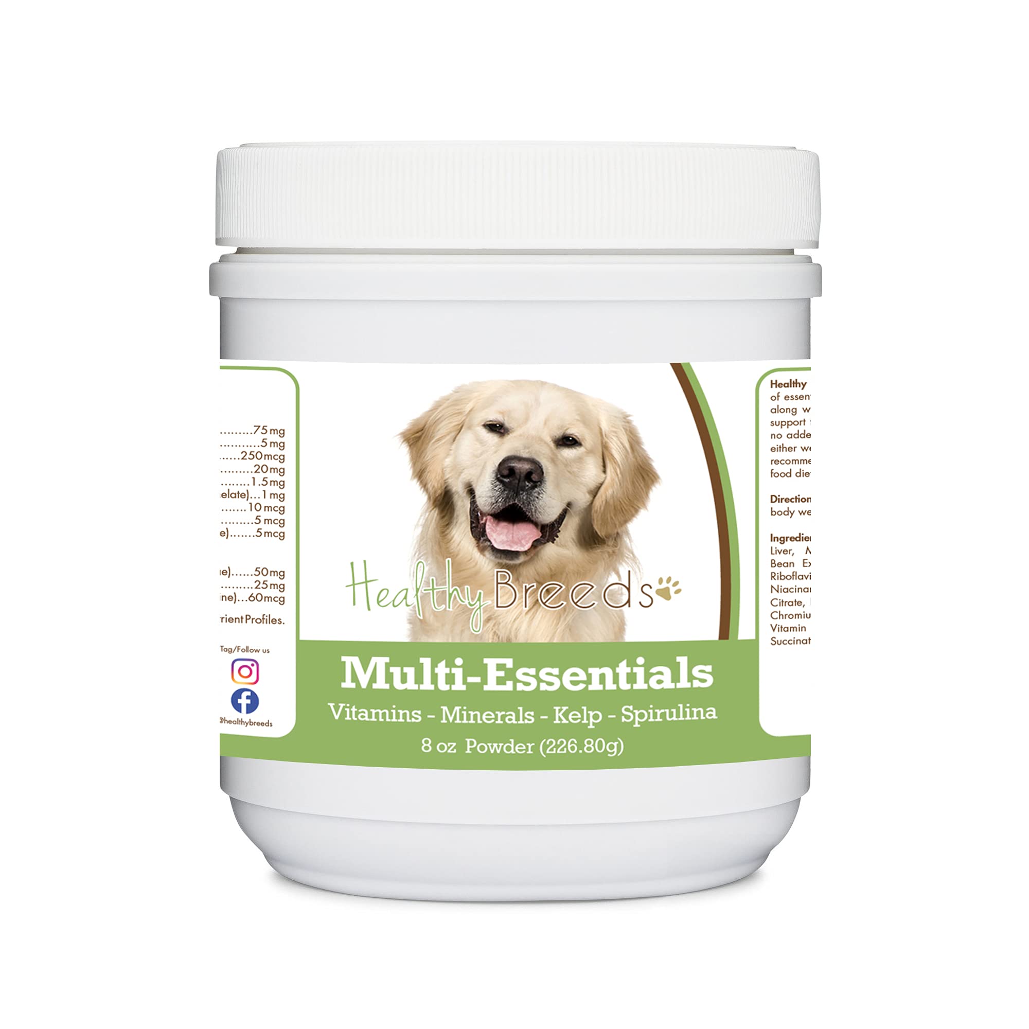 Healthy Breeds Golden Retriever Multi-Essentials Powder for Dogs - an Ideal Supplement of Vitamins, Minerals & Antioxidants for 
